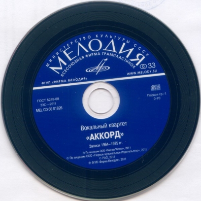 Вокальный Квартет Аккорд Аккорд: Вокальный Квартет Аккорд
