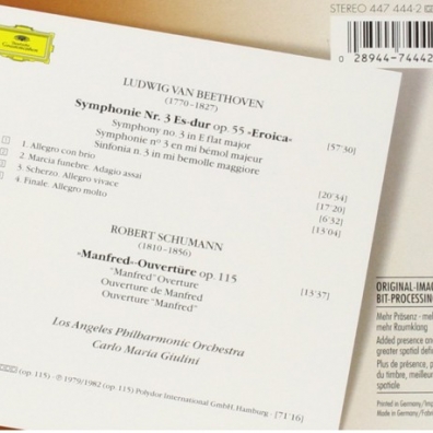 Carlo Maria Giulini (Карло Мария Джулини): Beethoven: Symphony No.3 "Eroica" / Schumann: Manf