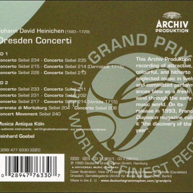 Heinichen: Dresden Concerti Reinhard Goebel (Рейнхард Гёбель): Heinichen: Dresden Concerti
