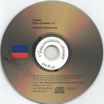 Chopin: Sonates, Etudes, Fantaisie Владимир Ашкенази: Chopin: Sonates, Etudes, Fantaisie