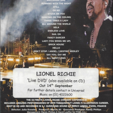 Live Lionel Richie (Лайонел Ричи): Live