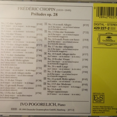Ivo Pogorelich (Иво Погорелич): Chopin: 24 Preludia Op.28
