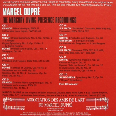 Marcel Dupre (Марсель Дюпре): Mercury Living Recordings