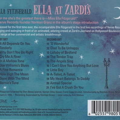 Ella Fitzgerald (Элла Фицджеральд): Ella At Zardi's