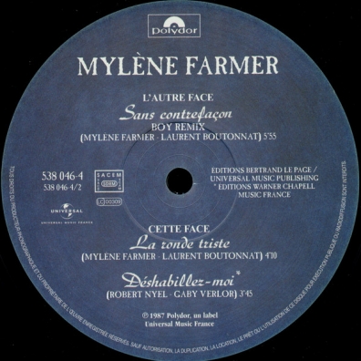 Mylene Farmer (Милен Фармер): Sans Contrefacon