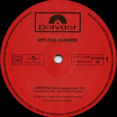 Libertine Mylene Farmer (Милен Фармер): Libertine