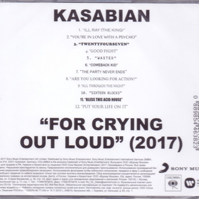 Kasabian (Касабиан): For Crying Out Loud