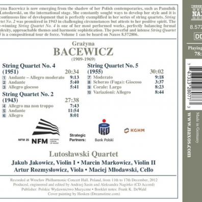 Grazyna Bacewicz (Гражина Бацевич): String Quartets • 2: Nos. 2, 4 And 5