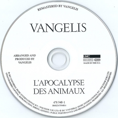 L'apocalypse Des Animaux Vangelis (Вангелис): L'Apocalypse Des Animaux