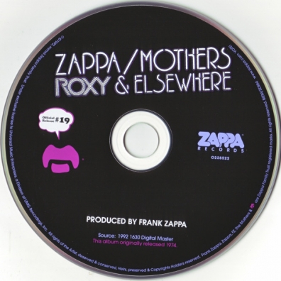 Frank Zappa (Фрэнк Заппа): Roxy & Elsewhere