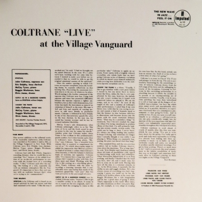 Live At The Village Vanguard John Coltrane (Джон Колтрейн): Live At The Village Vanguard