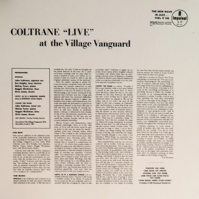 John Coltrane (Джон Колтрейн): Live At The Village Vanguard