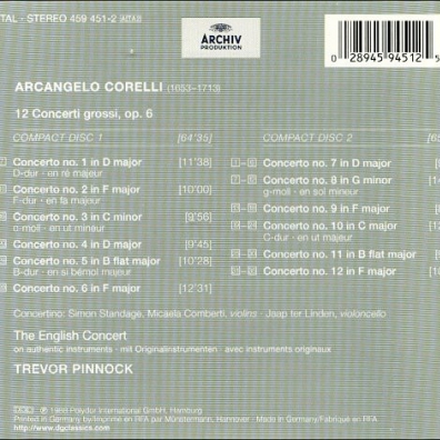 Trevor Pinnock (Тревор Пиннок): Corelli: 12 Concerti Grossi Op.6