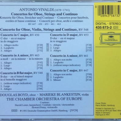Douglas Boyd (Дуглас Бойд): Vivaldi: Oboe Concertos
