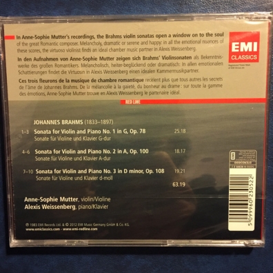 Anne-Sophie Mutter (Анне-Софи Муттер): Violin Sonatas 1-3