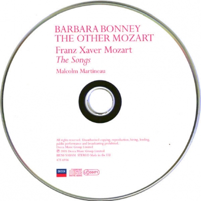 Barbara Bonney (Барбара Бонней): Mozart: Songs