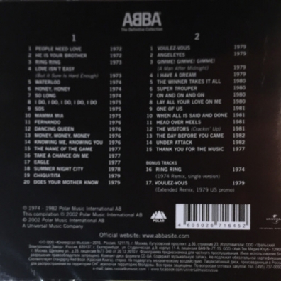 The Definitive Collection ABBA (АББА): The Definitive Collection