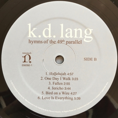 K.D. Lang (Кэтрин Дон Ланг): Hymns of the 49th Parallel