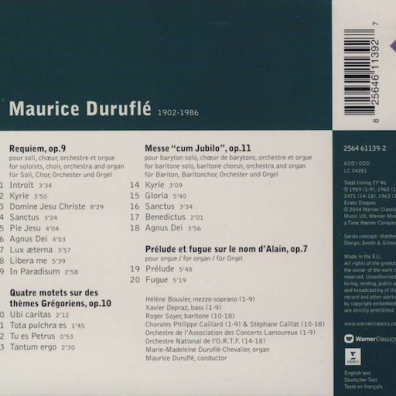 Sacred Vocal Works Maurice Durufle (Морис Дюрюфле): Sacred Vocal Works