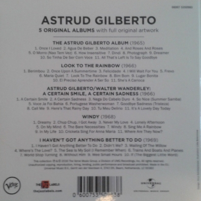 Astrud Gilberto (Аструд Жилберту): 5 Original Albums: Verve