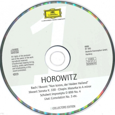 Владимир Горовиц: Horovitz On Dg