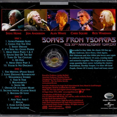 Songs From Tsongas Yes: Songs From Tsongas