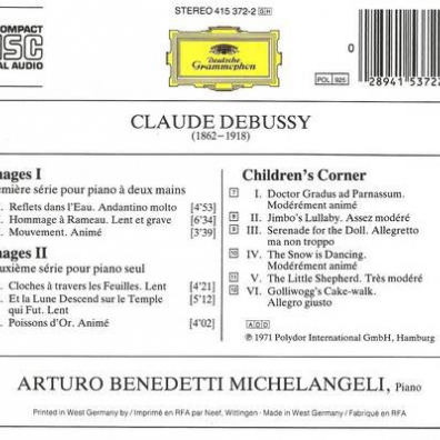 Arturo Benedetti Michelangeli (Артуро Бенедетти Микеланджели): Debussy: Images 1 & 2; Children's Corner