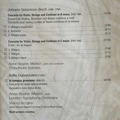 Валерий Гергиев: Bach: Violin Concertos