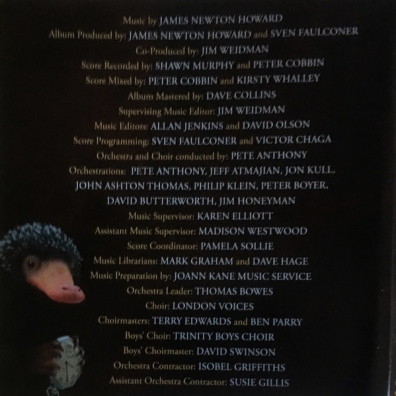 Fantastic Beasts and Where to Find Them (Original Motion Picture Soundtrack) James Newton Howard (Джеймс Ньютон Ховард): Fantastic Beasts and Where to Find Them (Original Motion Picture Soundtrack)