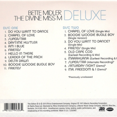 Bette Midler (Бетт Мидлер): The Divine Miss M Deluxe