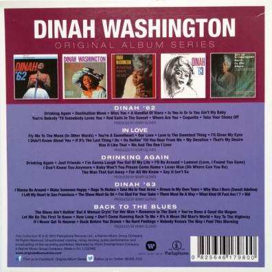 Dinah Washington (Куинси Джонс): Original Album Series (Dinah '62 / Dinah Washington In Love / Drinking Again / Dinah '63 / Back To The Blue)