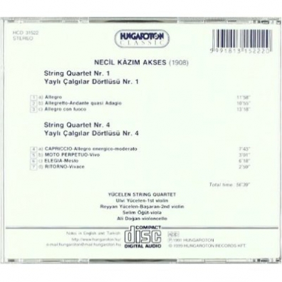 String Quartets Yucelen String Quartet: String Quartets