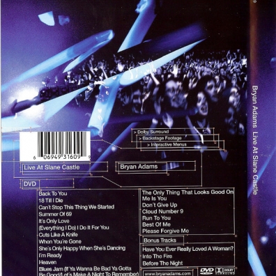 Bryan Adams (Брайан Адамс): Live at Slane Castle - Ireland 2000