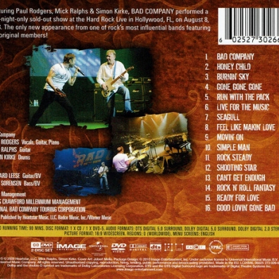 Bad Company (Бад Компани): Hard Rock Live