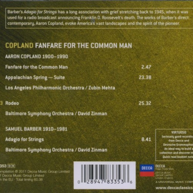 Zubin Mehta (Зубин Мета): Copland: Fanfare For The Common Man