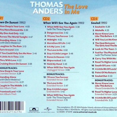 The Love In Me Thomas Anders (Томас Андерс): The Love In Me