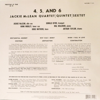 Jackie McLean (Джеки МакЛин): 4, 5 And 6