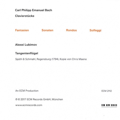 C.P.E.Bach: Tangere Alexei Lubimov (Алексей Любимов): C.P.E.Bach: Tangere