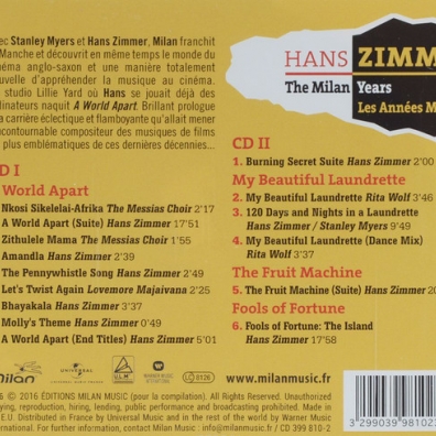 The Milan Years Hans Zimmer (Ханс Циммер): The Milan Years