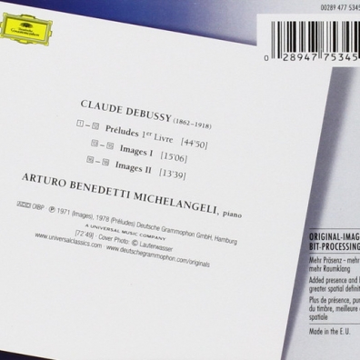 Arturo Benedetti Michelangeli (Артуро Бенедетти Микеланджели): Debussy: Preludes Vol.1 Images 1&2