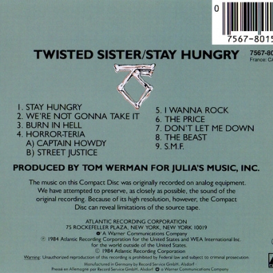 Twisted Sister (Твистед Систер): Stay Hungry