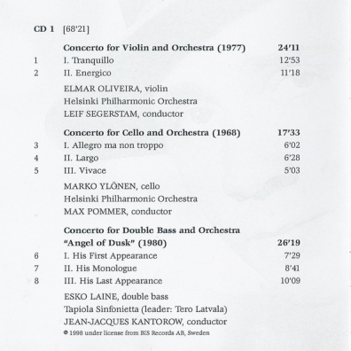 Einojuhani Rautavaara (Эйноюхани Раутаваара): Rautavaara: 12 Concertos