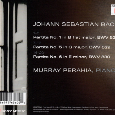 Partitas Nos. 1, 5 & 6 Murray Perahia (Мюррей Перайя): Partitas Nos. 1, 5 & 6
