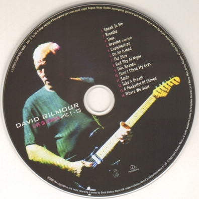 David Gilmour (Дэвид Гилмор): Live In Gdansk