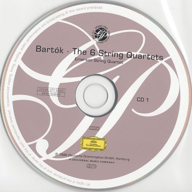 Emerson String Quartet (Эмирсон Стринг Квартет): Bartok: The 6 String Quartets
