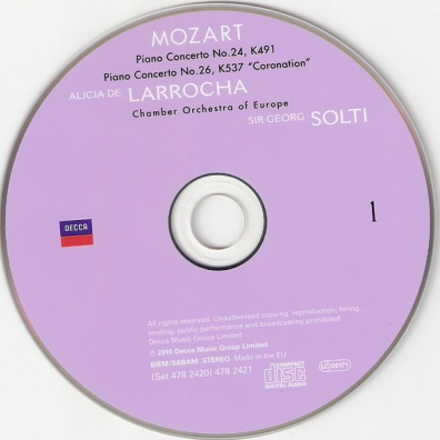 Alicia De Larrocha (Алисия де Ларроча): Mozart: Piano Concertos Nos.24-27