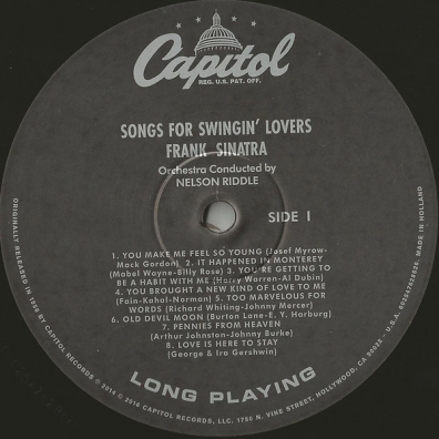 Frank Sinatra (Фрэнк Синатра): Songs For Swingin' Lovers