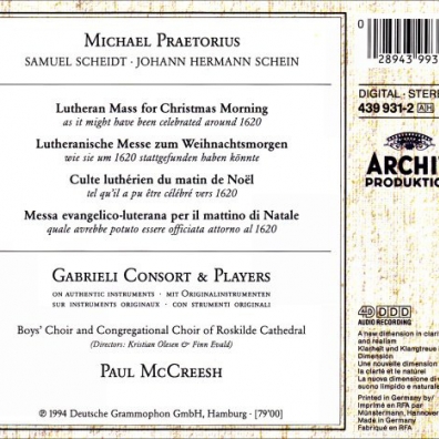 Paul McCreesh: Praetorius: Christmas Mass