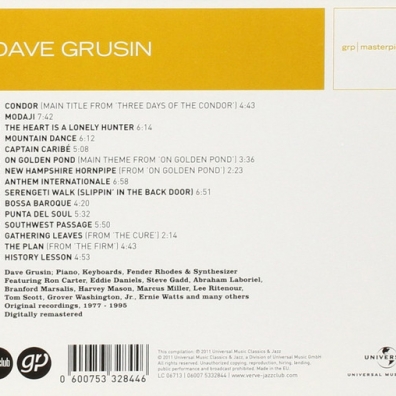 Dave Grusin (Дэйв Грузин): Masterpieces - Best Of The GRP Years