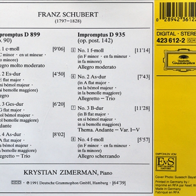 Krystian Zimerman (Кристиан Цимерман): Schubert:Improptus